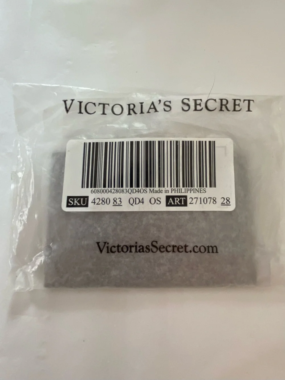 Victoria's Secret Burgundy Patent Card Holder Keychain with Gold Hardware